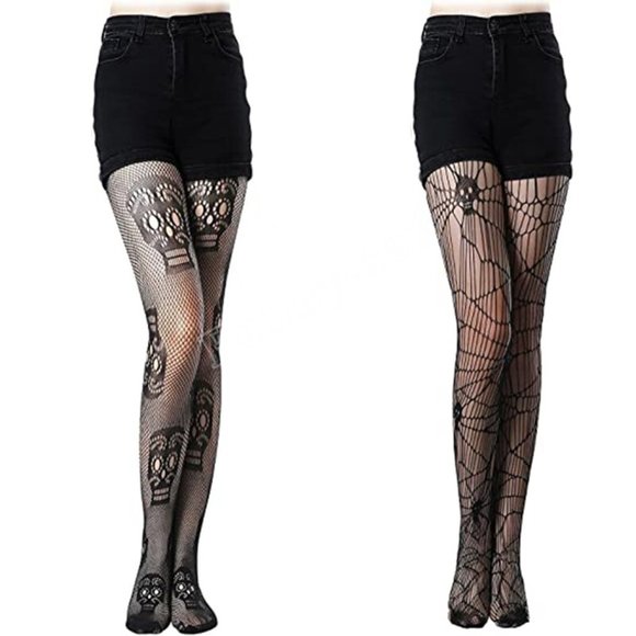 Graphic Diamond Fishnet Sheer Soft Nylon Women’s Pantyhose Stretchy Black Tights - Picture 17 of 17